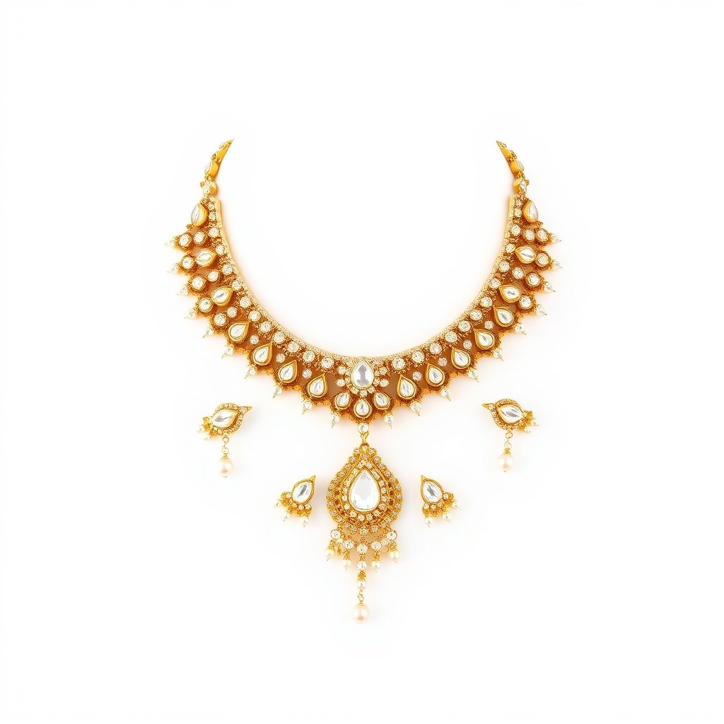 Polki Bridal Necklace Set