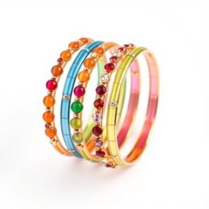 Set of 6 Glass Bangles